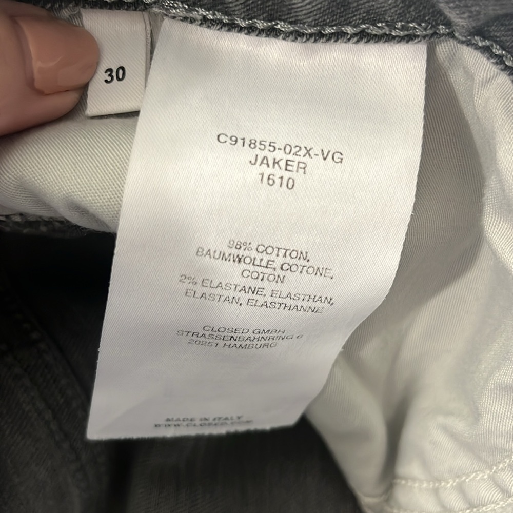 Closed Gray Jaker Jeans Size 30 - Picture 7 of 12